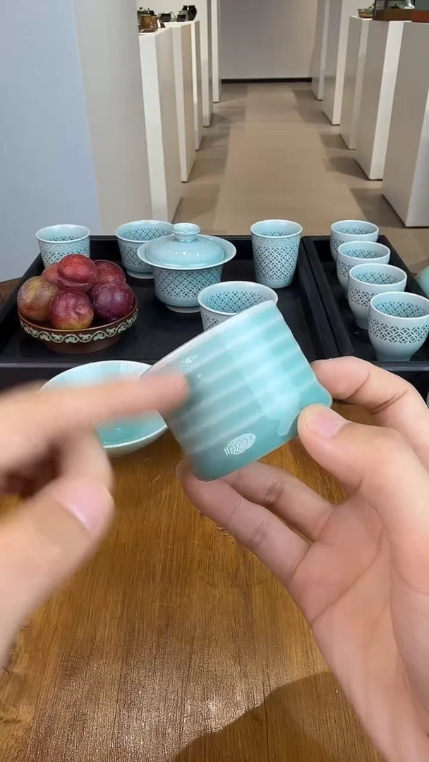 青瓷手工茶器包邮