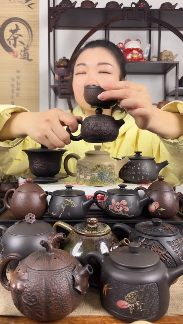 【闪购商品】壶球孔 100cc 满雕 西施壶