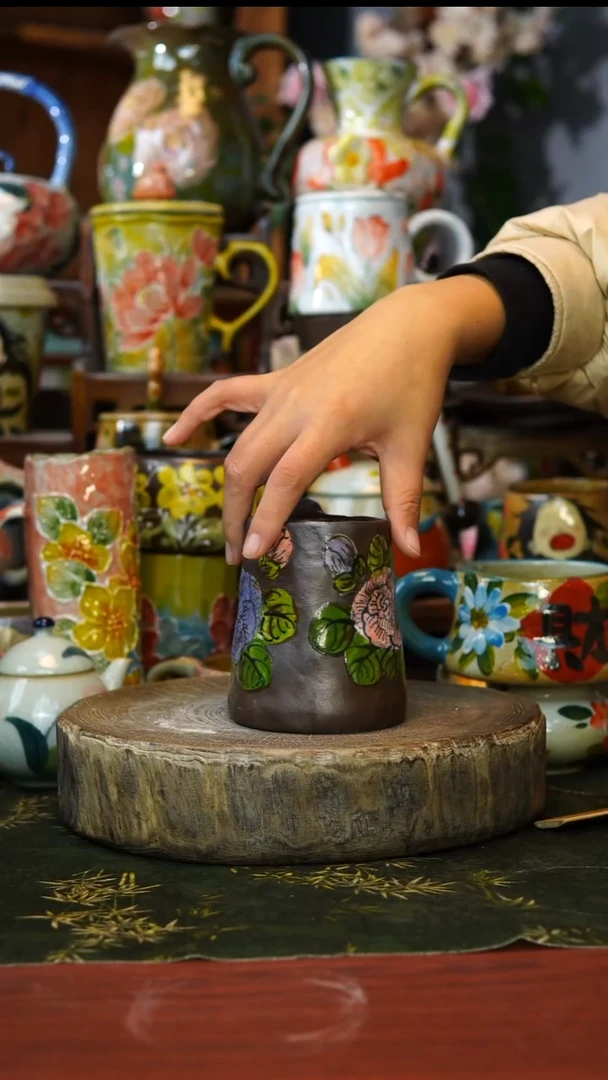 陶瓷54号景德镇手工手绘釉下彩陶瓷