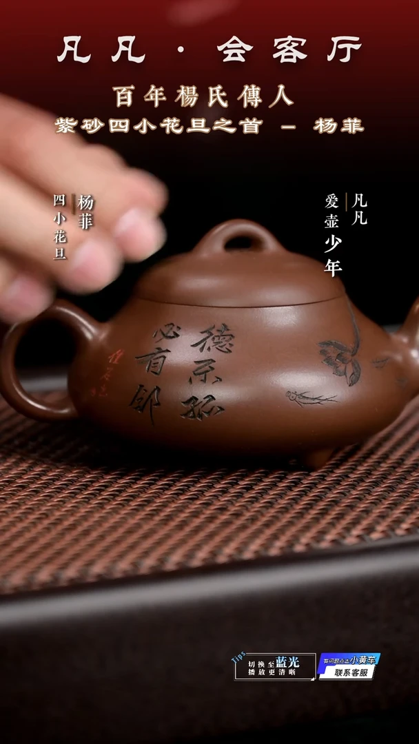 茶壶紫砂JPX杨菲13 汉棠瓢（荷花）紫泥220cc