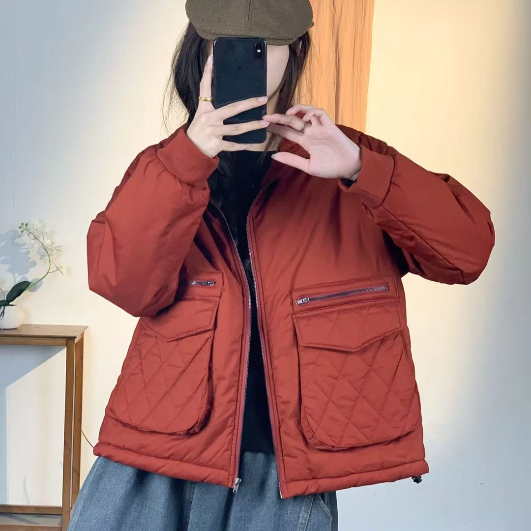 16987新款秋冬加厚休闲减龄宽松显瘦棉服外套