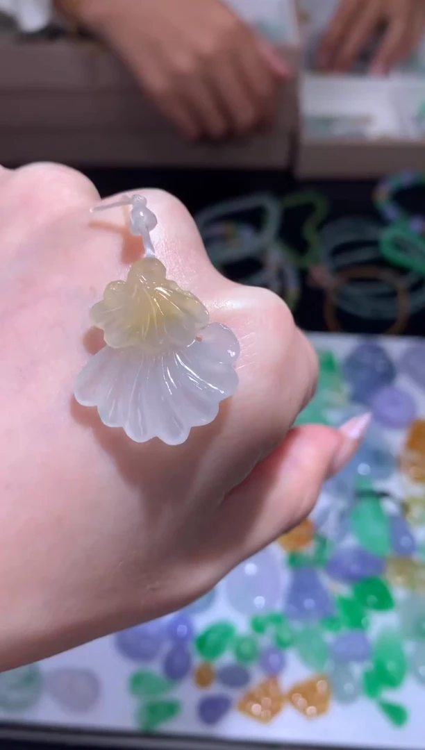 未镶嵌定制翡翠银杏叶