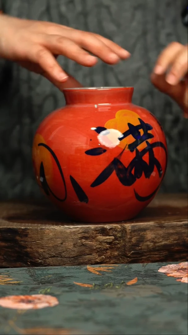 【闪购商品】杯釉下彩手工手绘同款陶器