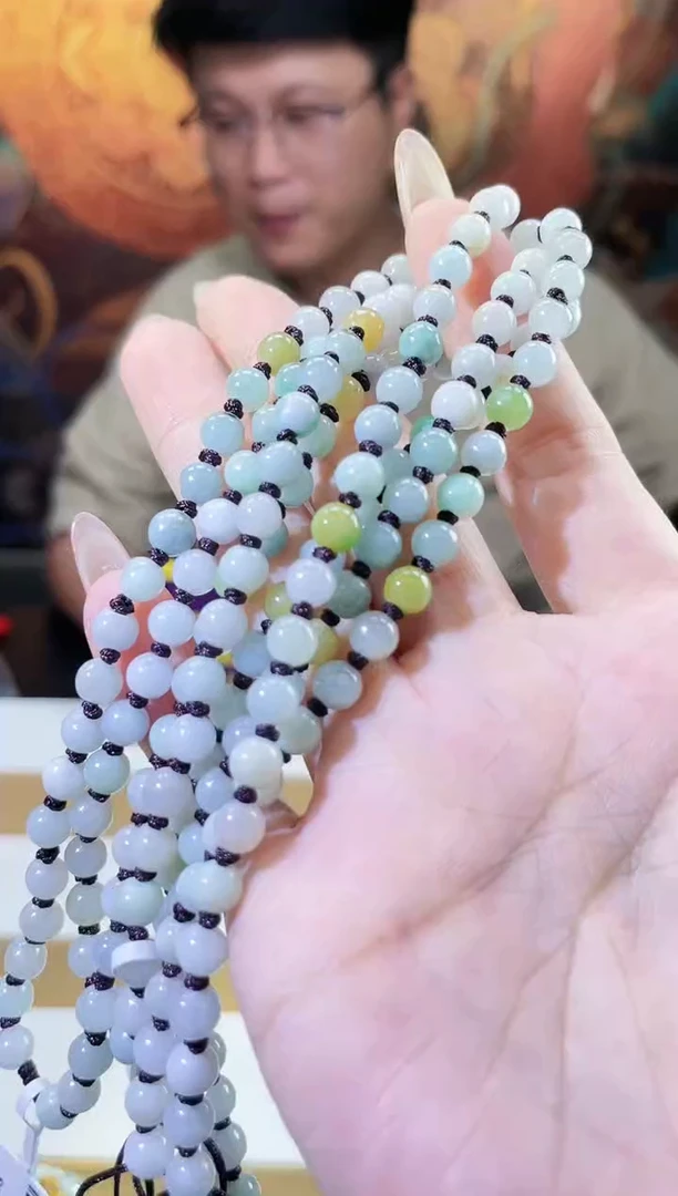 翡翠未镶嵌颈饰多样性发其一珠链5
