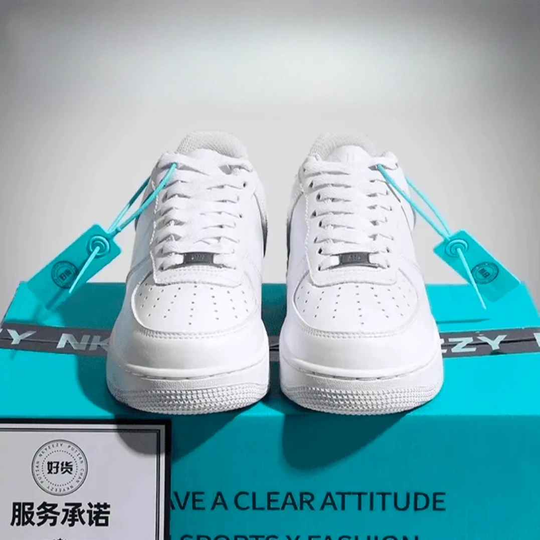 莆田空军一号纯白男鞋低帮休闲小白鞋情侣秋新款DUNK黑白熊猫板鞋