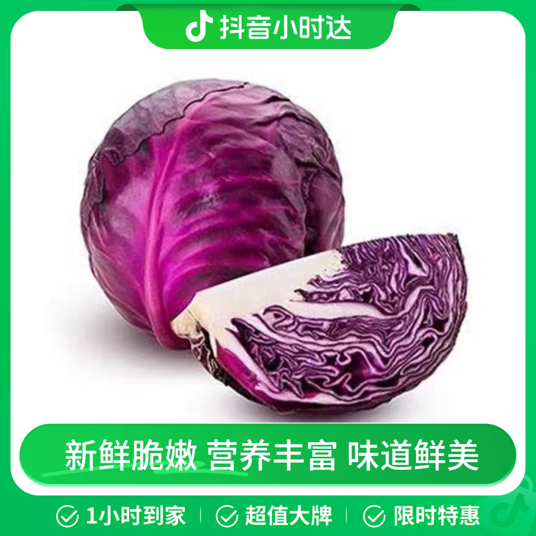 紫甘蓝约800-1000g甘蓝
