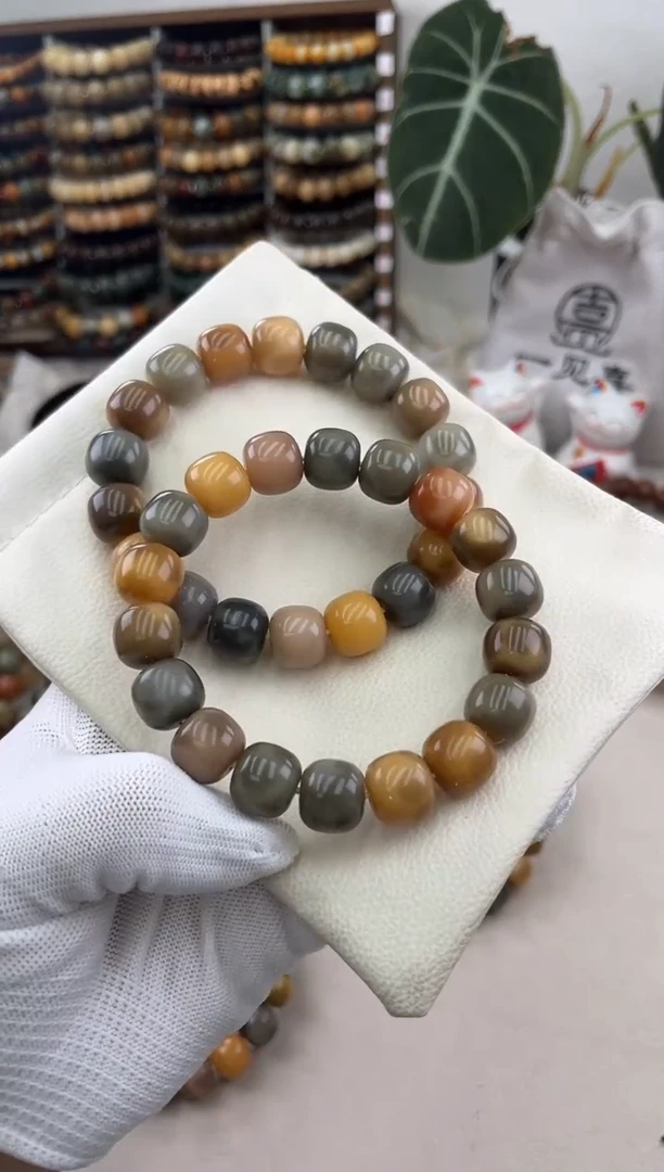 菩提根/象牙果手串a354卡14 水磨福利