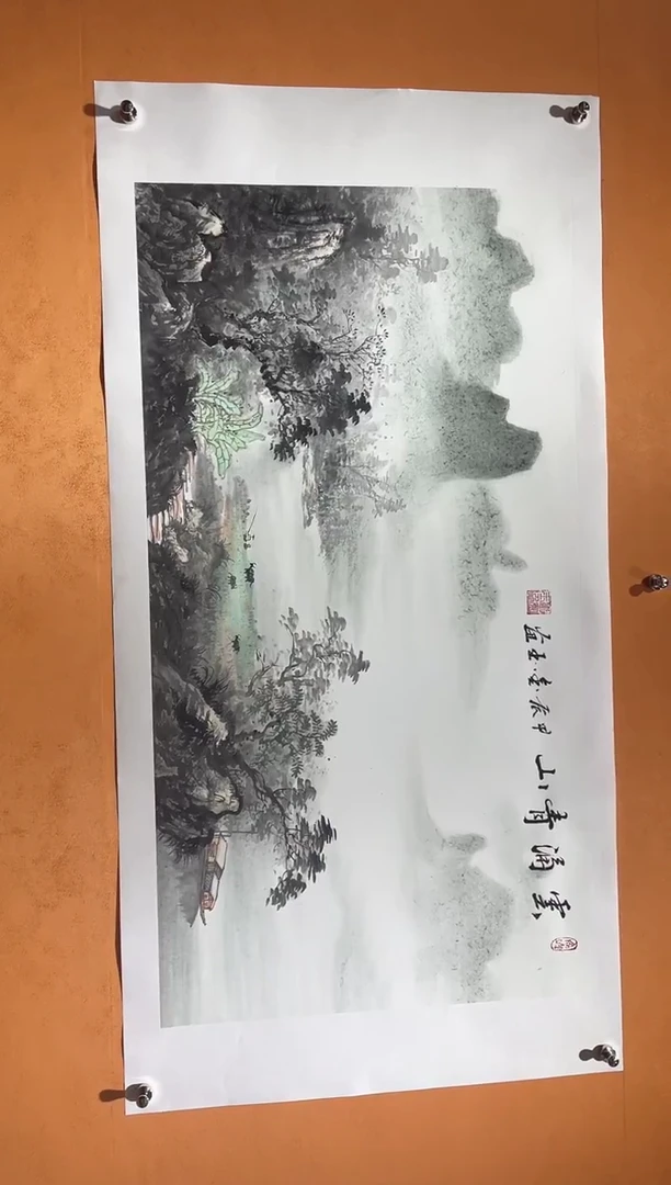 国画刘金玉教授亲笔手绘