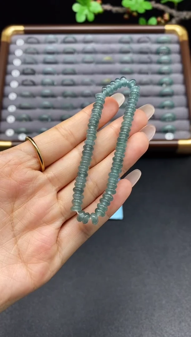 未镶嵌手串翡翠天然A货翡翠无镶嵌手串多样性发其一034