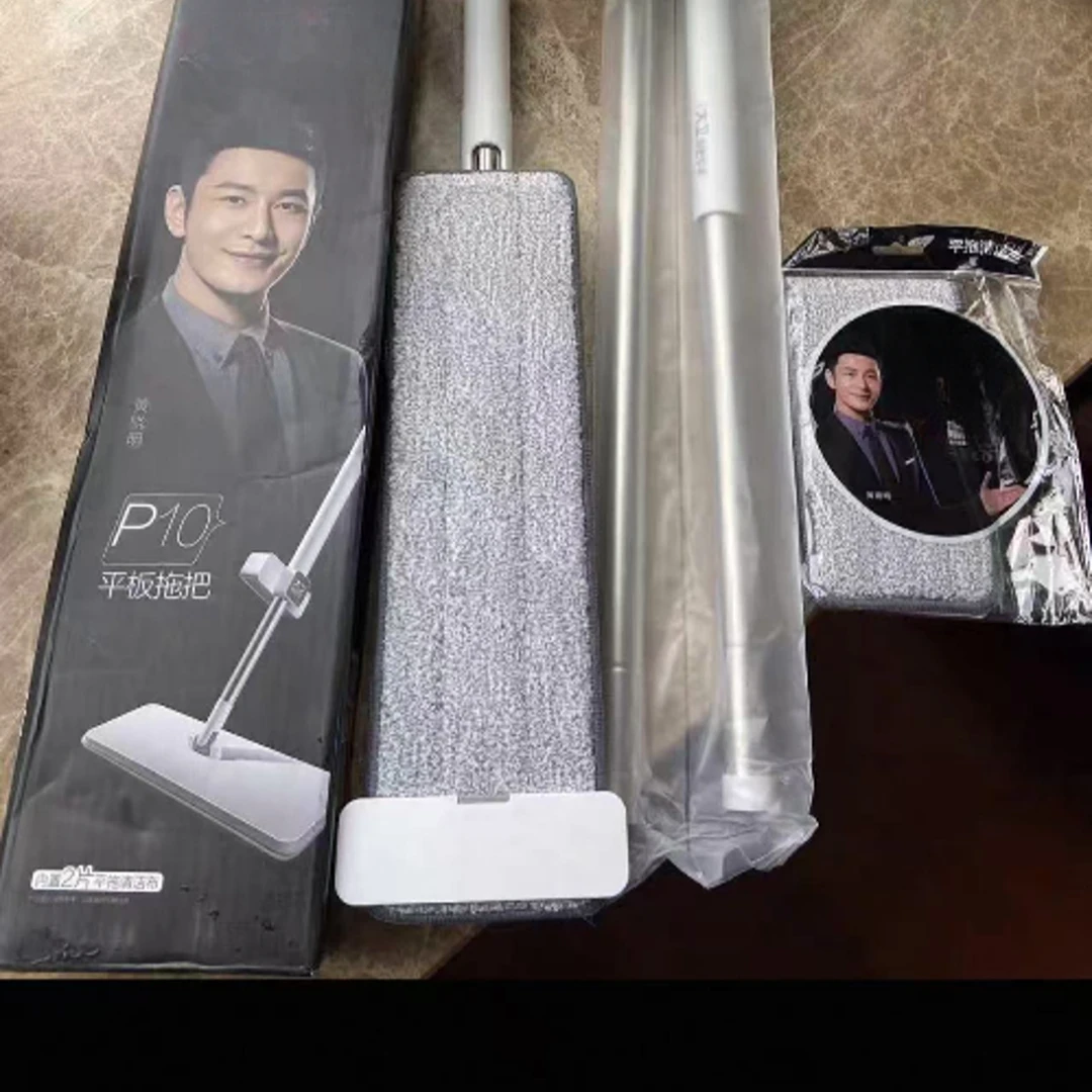 拖把内置两片替芯平拖15540