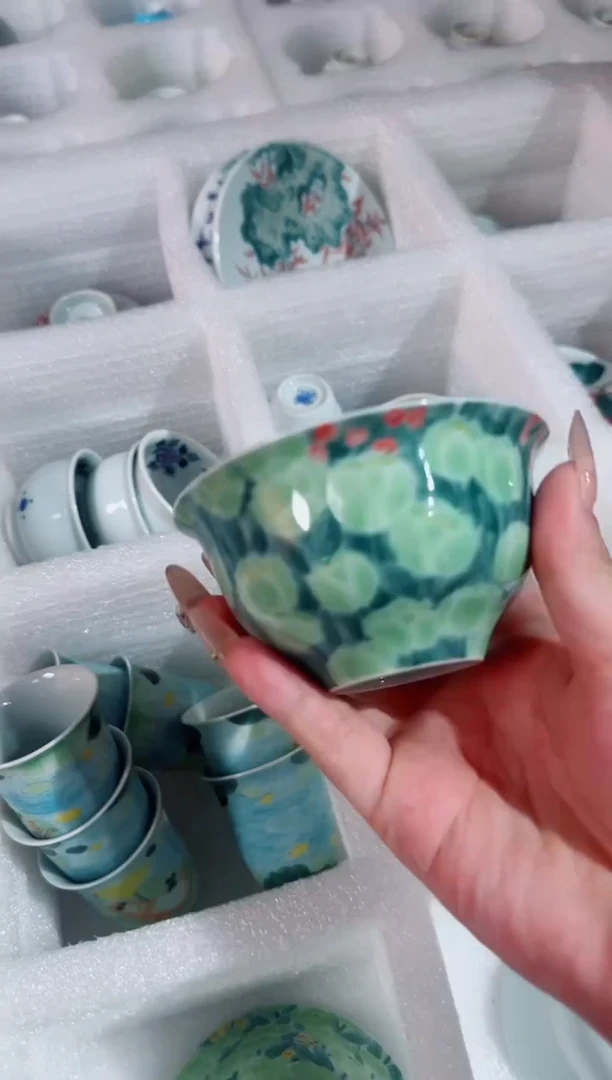 瓷片景德镇瓷器茶器茶杯