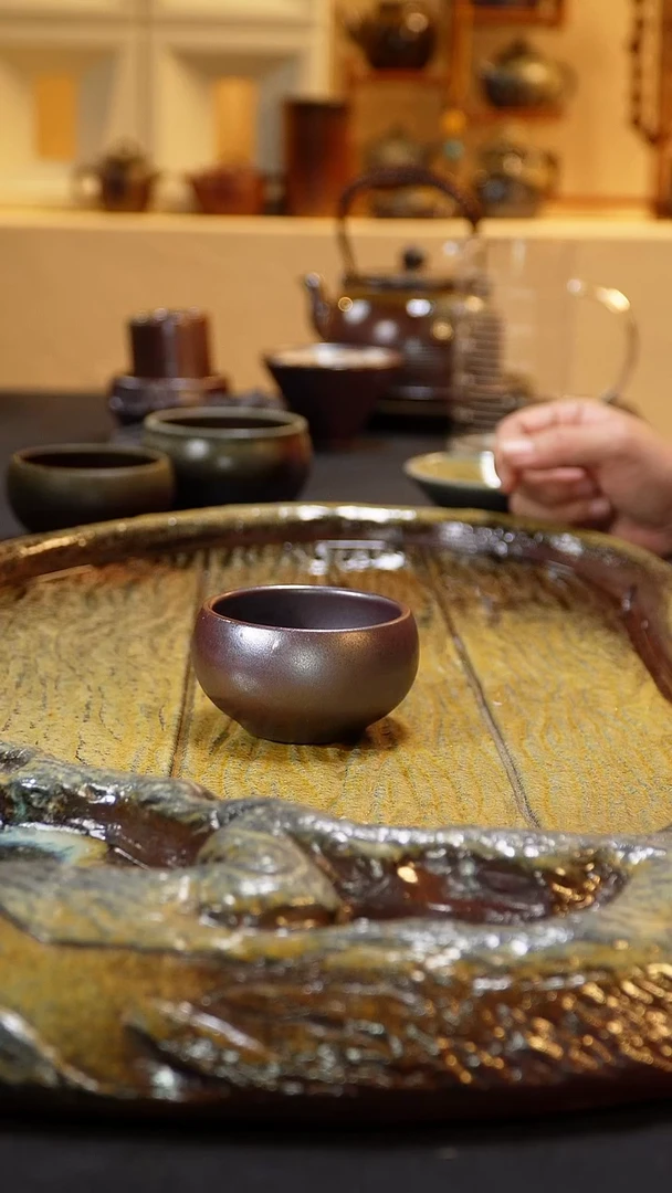 紫砂柴烧纯自然柴烧