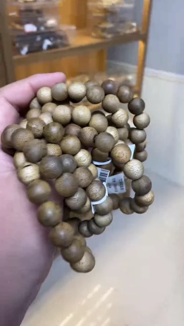 【闪购商品】沉香手串文莱圆珠单圈1.3多样性发其一