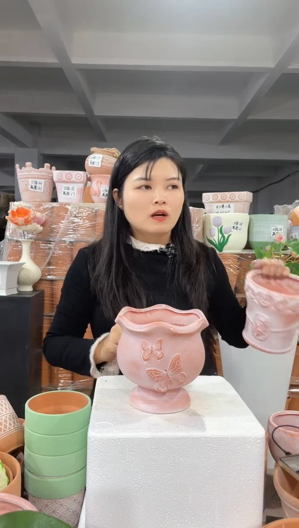 【闪购商品】红陶复古双蝶15-15