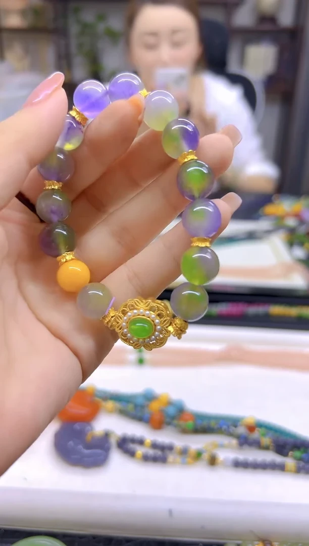 未镶嵌手链翡翠DIY款S728