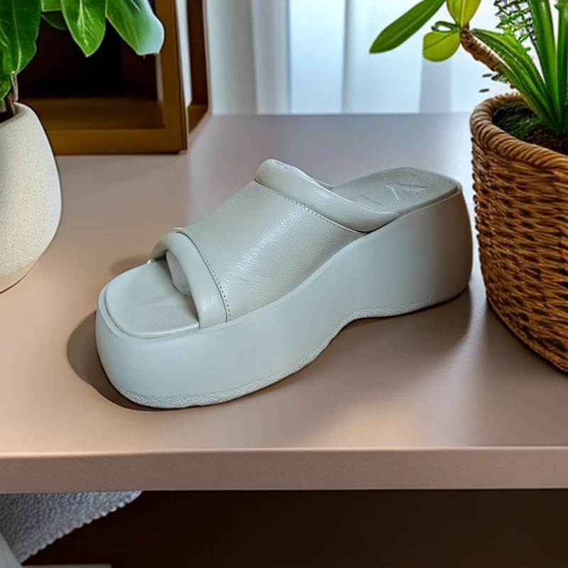 夏季新款布雷雪芙厚底拖鞋#T1060#DS