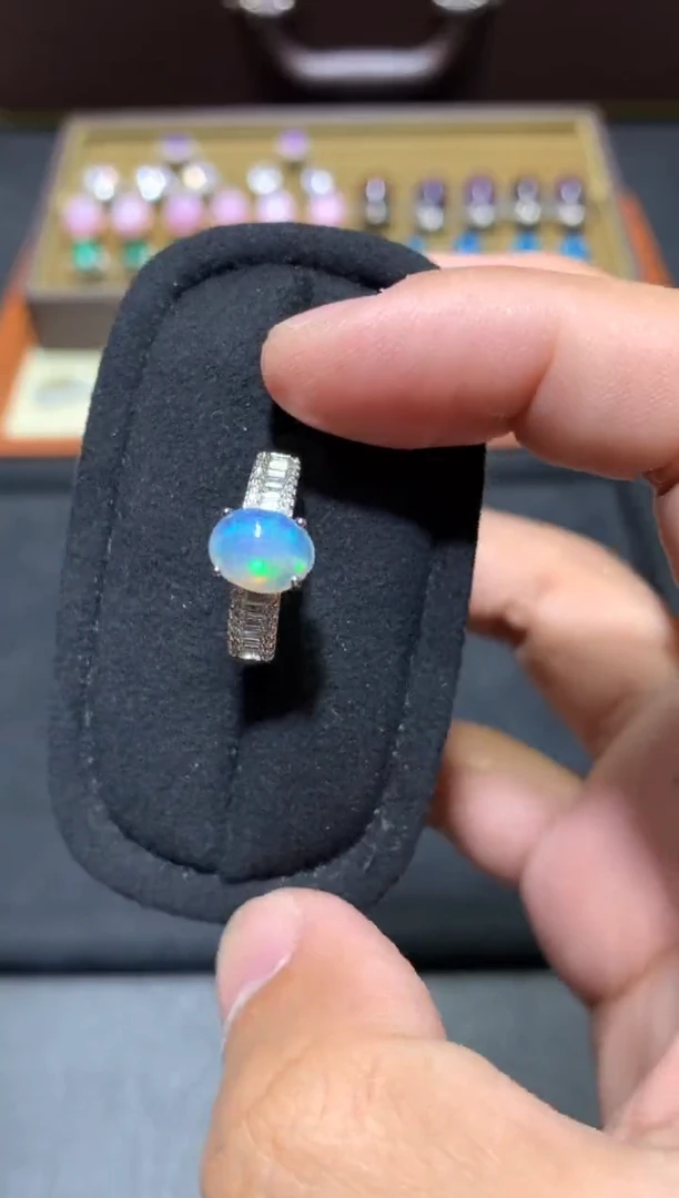 未镶嵌欧泊戒指w09