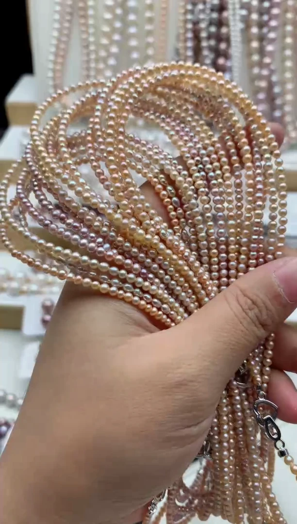 项链合金淡水珍珠多样性发其一，非无暇