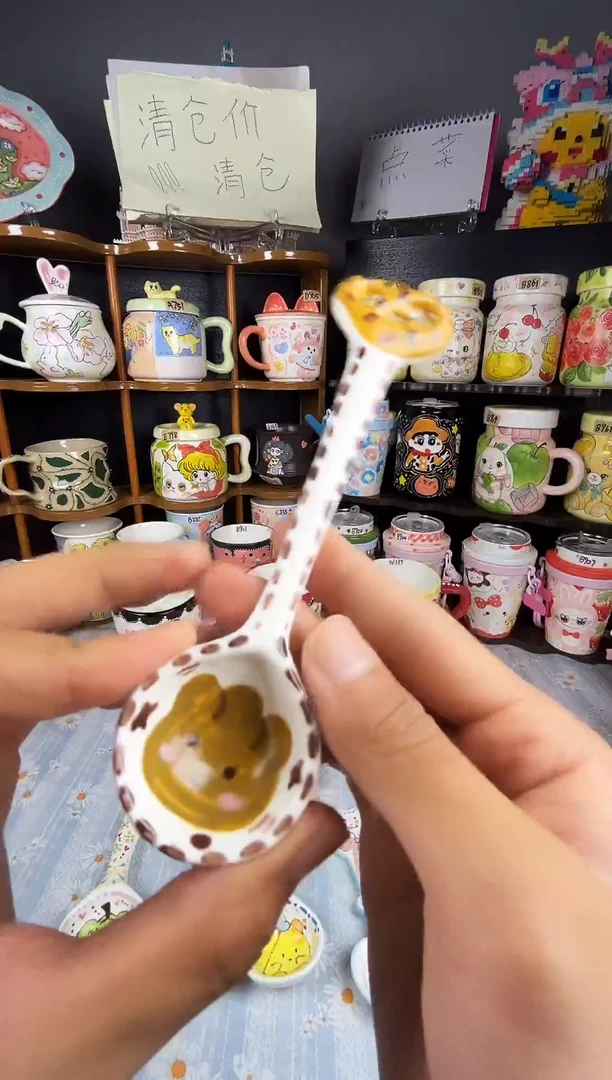 摆件景德镇文创陶瓷勺子S676