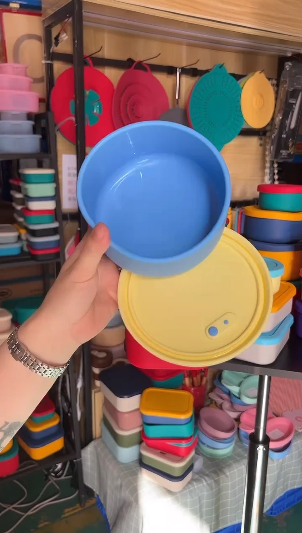 硅胶蓝底黄盖-700排气圆盒