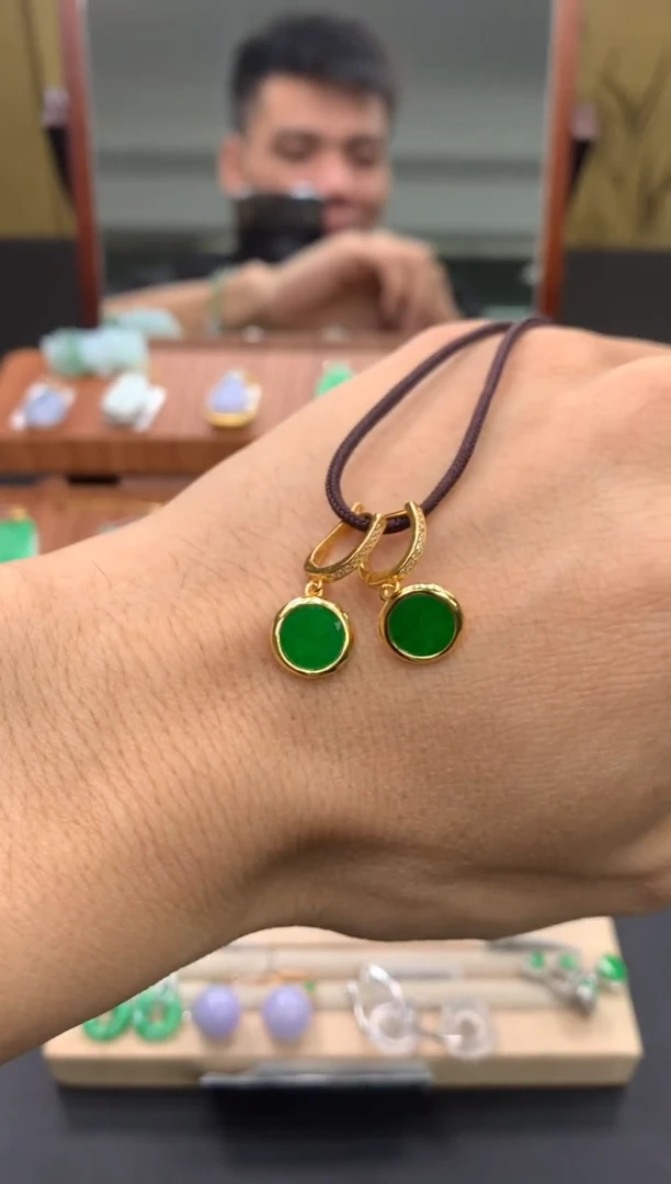 未镶嵌翡翠耳饰耳包