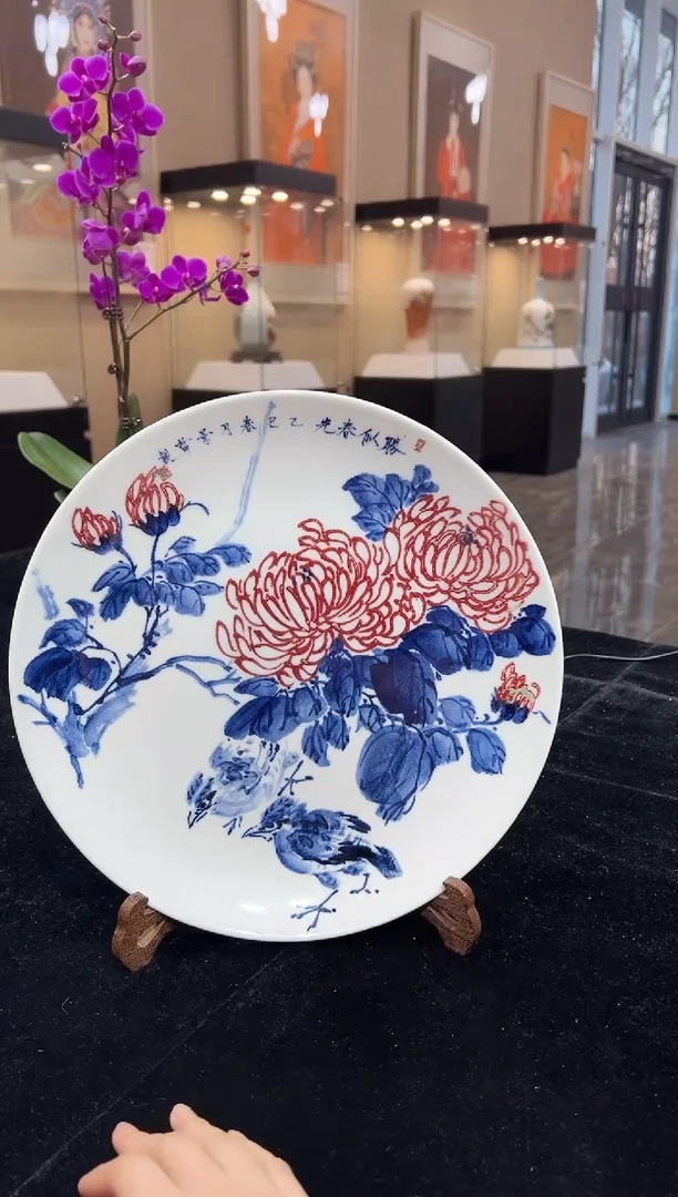 其他瓷崔景哲-瓷器-B盘-胜似春光
