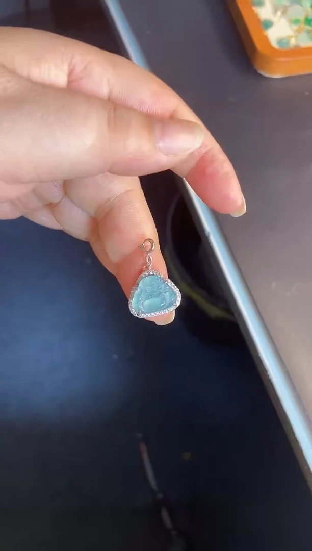 吊坠(不含链)银S925镶嵌翡翠1