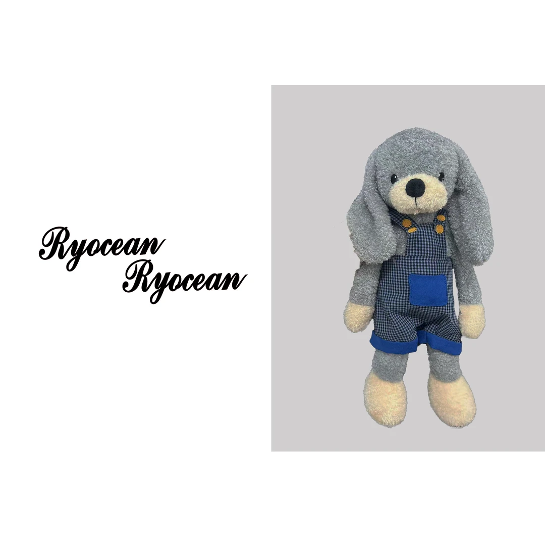 RYOCEAN背带裤小狗毛绒玩具公仔礼物