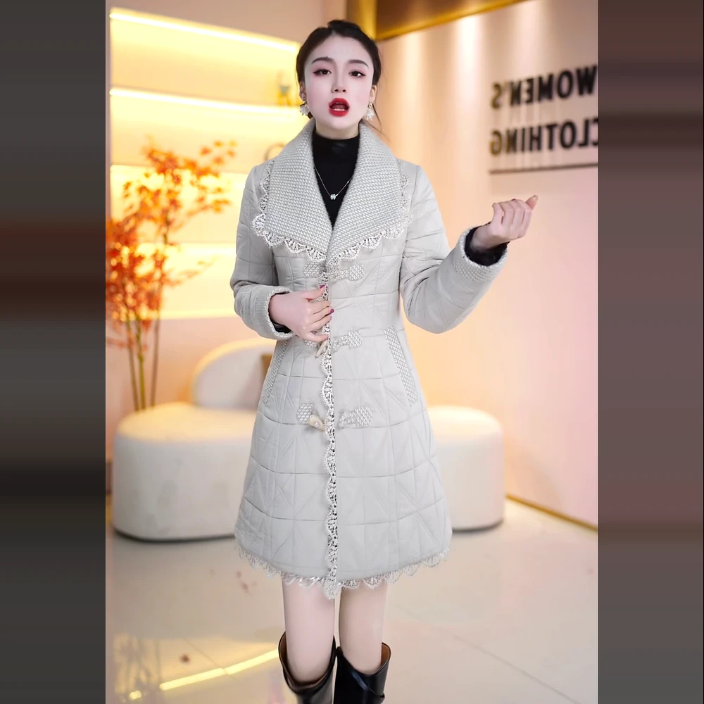 新款气质时尚洋气加厚保暖白鸭绒羽绒服外套气质大方优雅