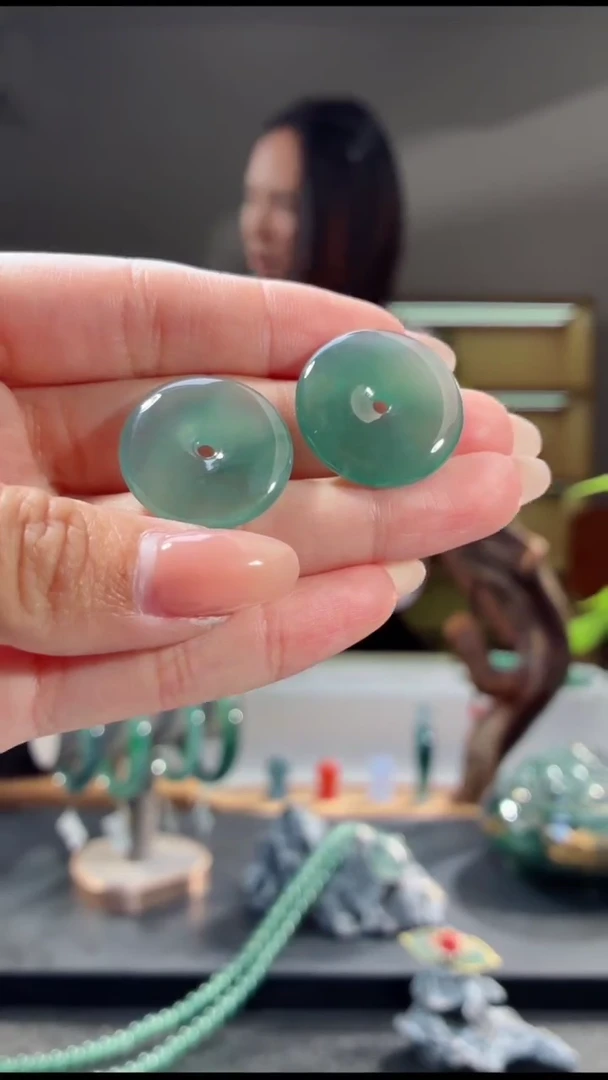 吊坠(不含链)未镶嵌翡翠平安扣（多样性发其一）