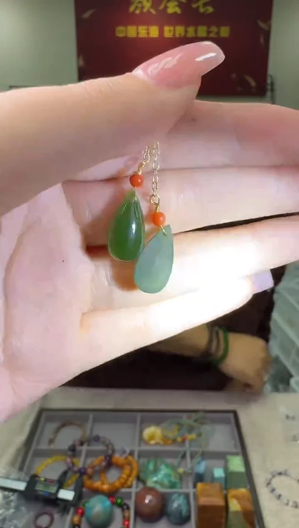 【闪购商品】和田玉耳饰未镶嵌多样性发一件 002