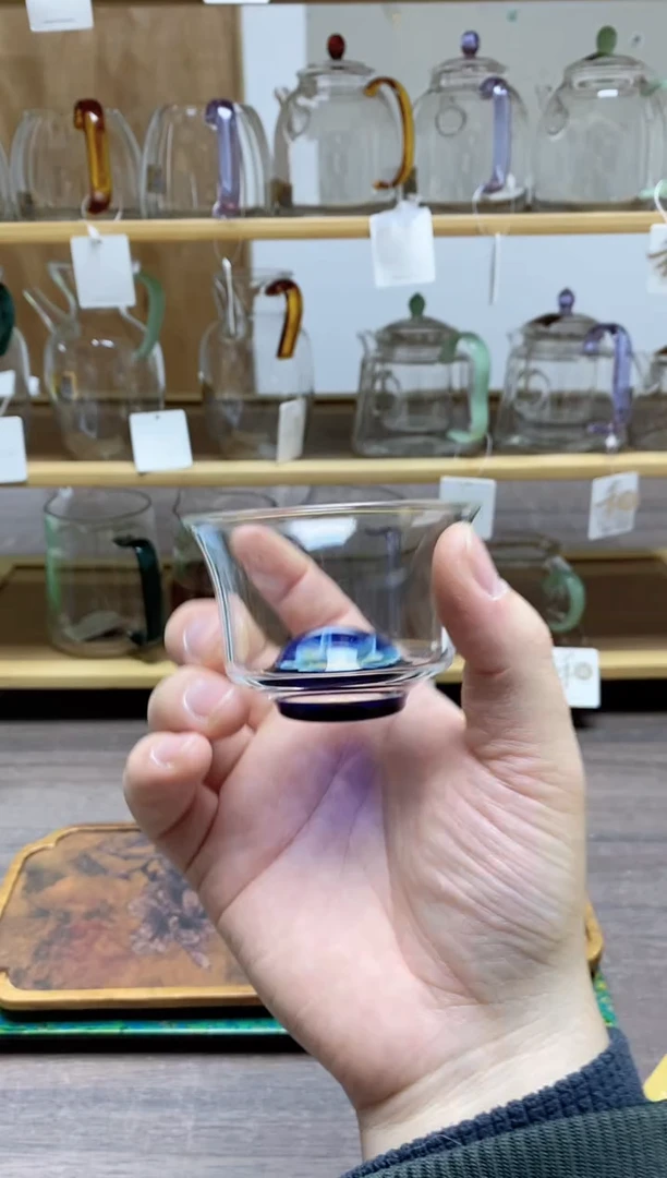 【闪购商品】孤品风谜璀璨花语君杯透明色