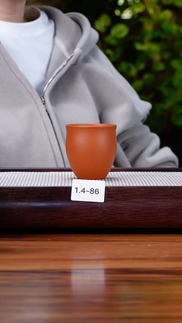 茶壶紫砂曦*吖1.4-86 大红泥  主人杯