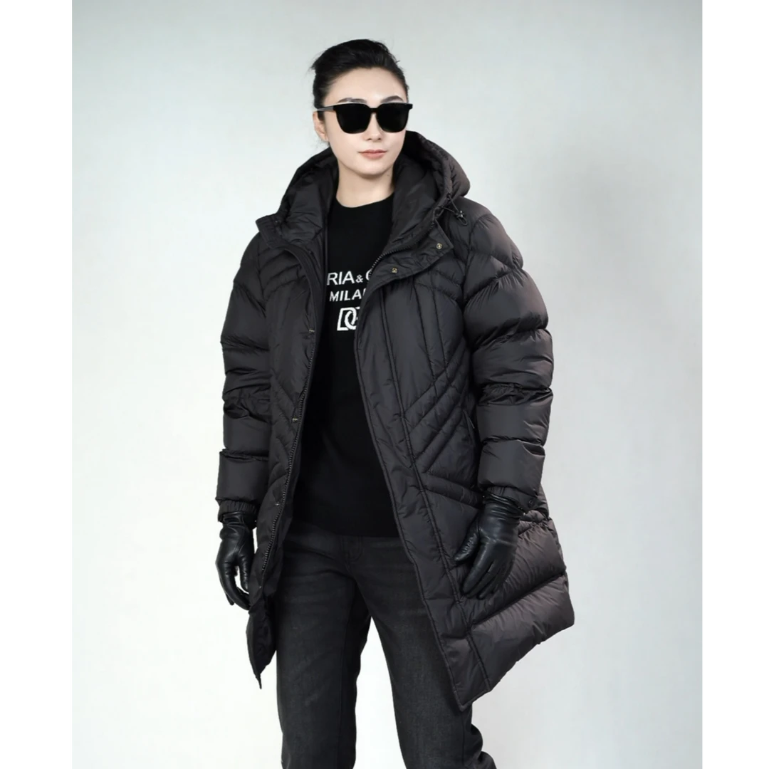 黑桃A系列男士中长款羽绒服55YR256冬季时尚男装中长款连帽羽绒服