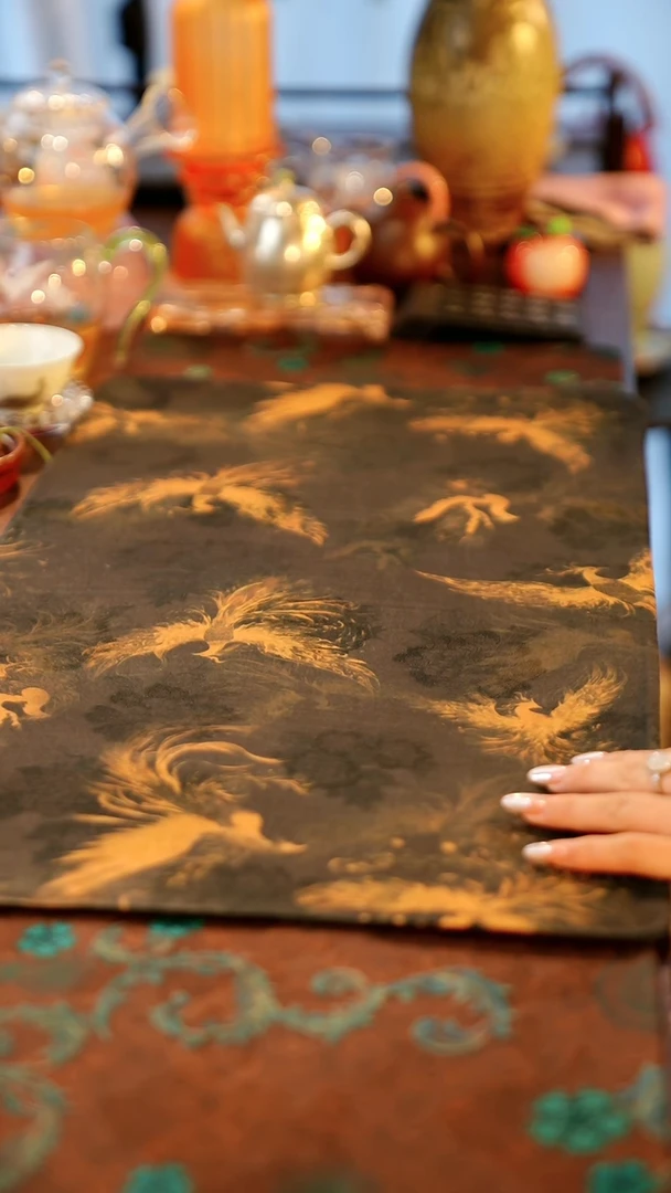 双面可用茶席-凤凰