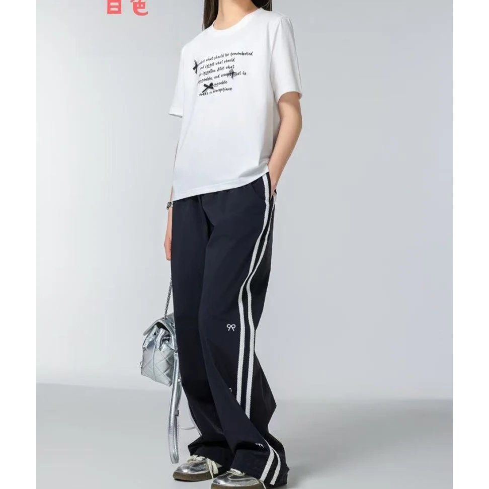 25196 夏款立体蝴蝶结短袖工装裤两件套