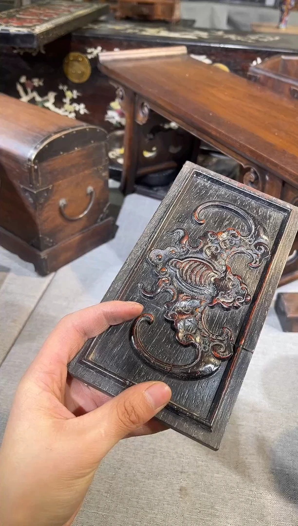 木紫檀蝙蝠雕刻板