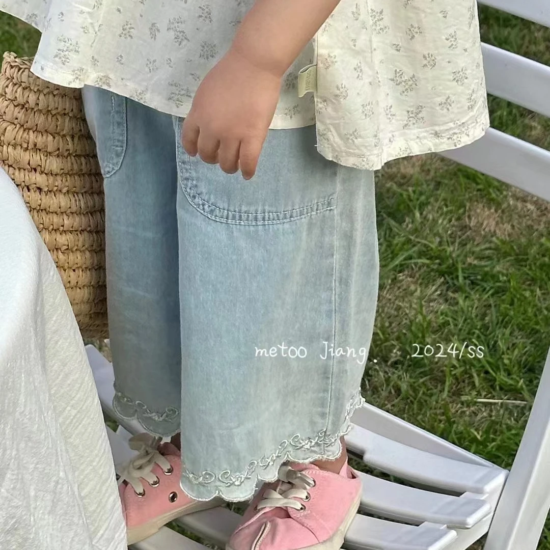 MTJ-31165-儿童女童休闲夏季夏款百搭韩版牛仔裤