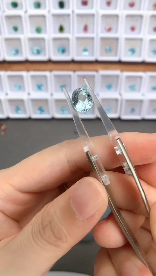 未镶嵌裸石定制海蓝宝石2.3ct  01033