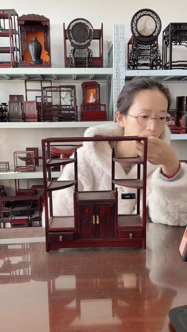 红酸枝木类巴里黄檀茶水柜  25.5*9*28.5    150