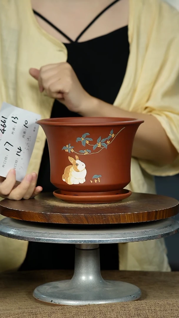 紫砂花盆4661+Z紫砂花盆紫砂