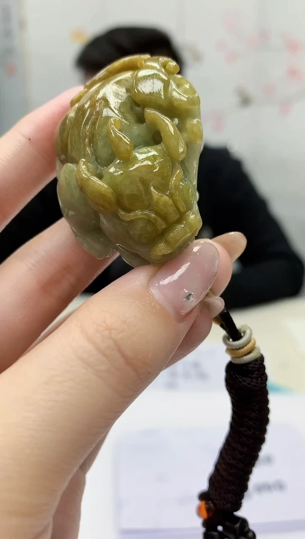 【闪购商品】定制翡翠未镶嵌5152jw-毛货挂件54