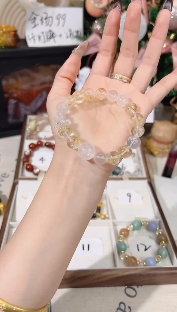 未镶嵌手链水晶黄水