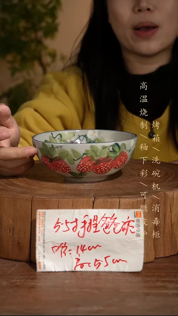 碗瓷景德镇手工手绘高温瓷釉下彩