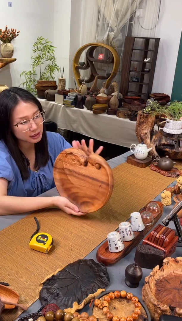 胡桃木 工艺果盘