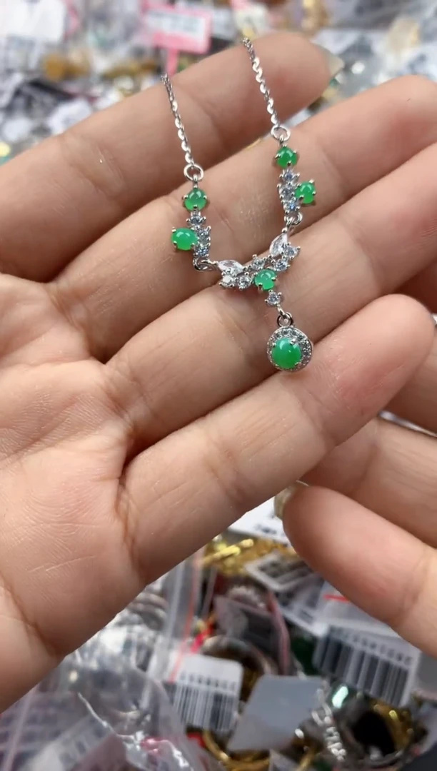 银S925镶嵌戒指翡翠3333----2
