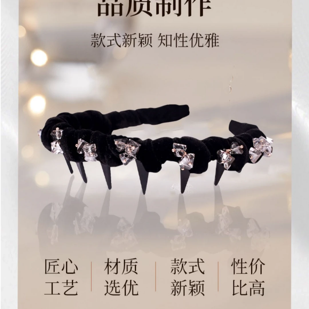 时尚精美绒布发卡