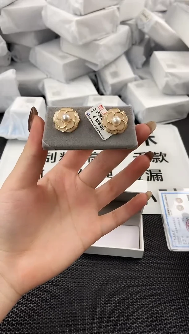 未镶嵌耳饰淡水珍珠ed1062