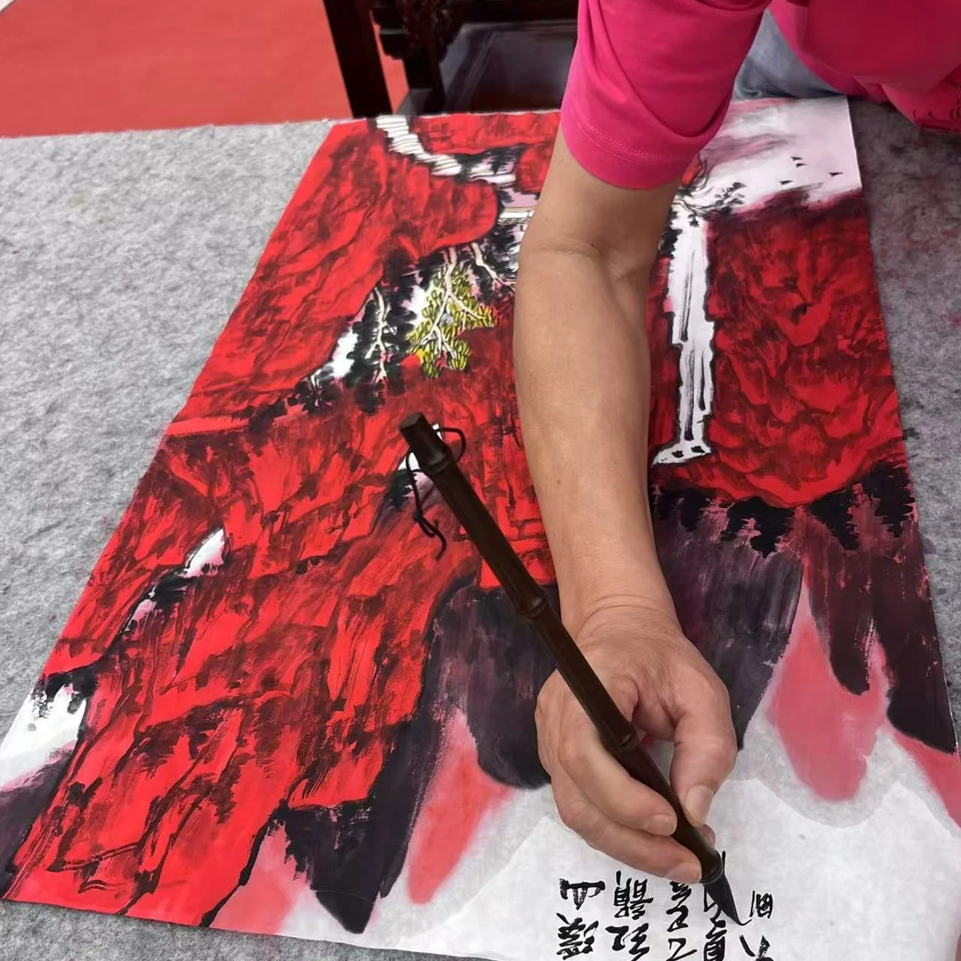 橱窗展示/文峰美术/朱大明/宣纸国画/带证书