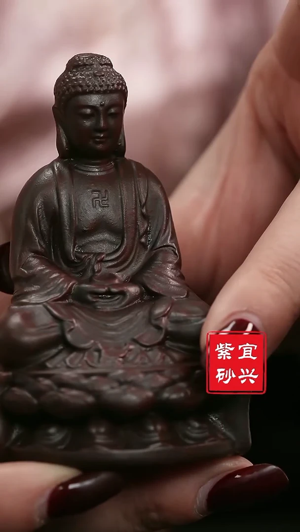 【闪购商品】紫砂茶壶7   如来 莲花底座  手工紫砂